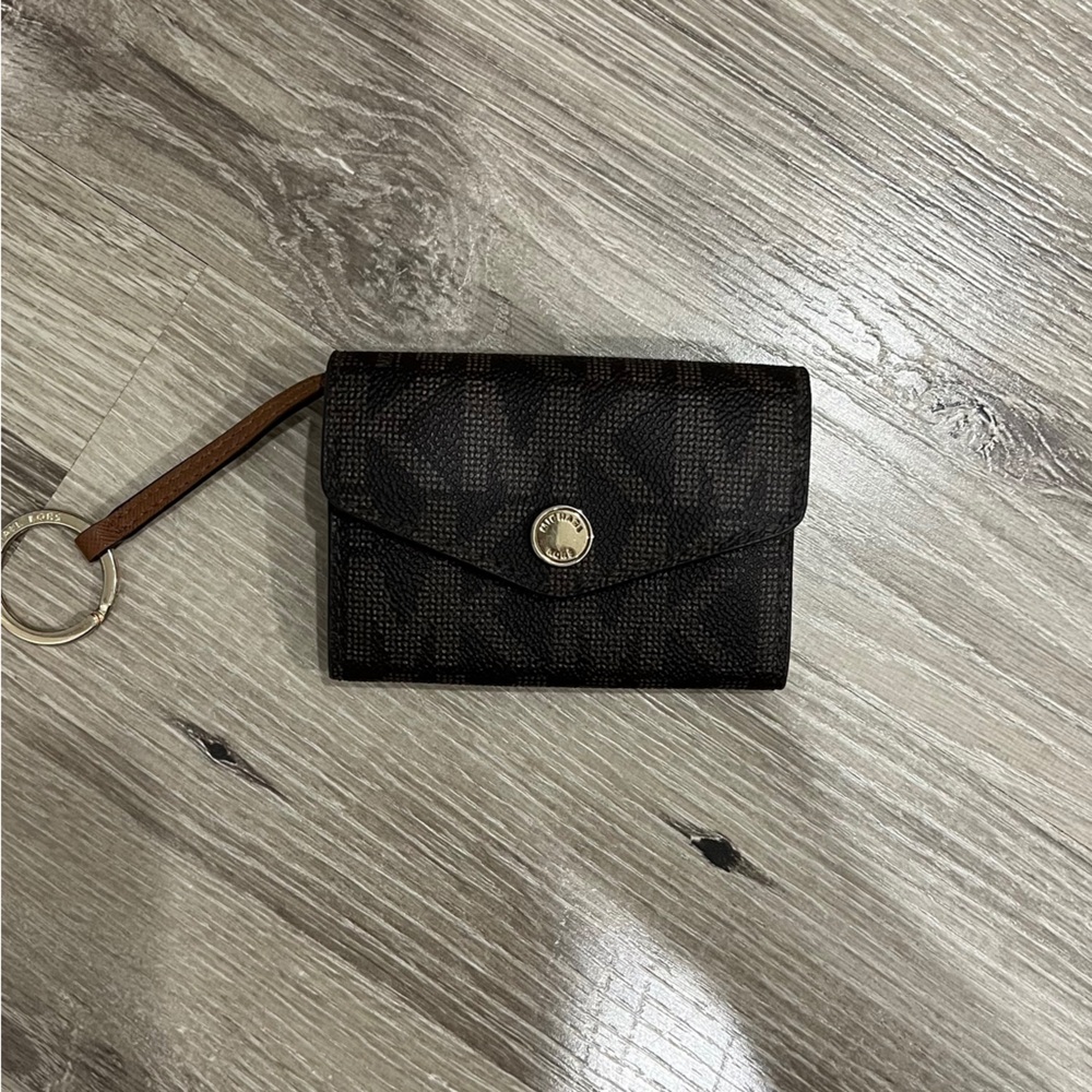 Michael Kors Brown Logo Key Wallet